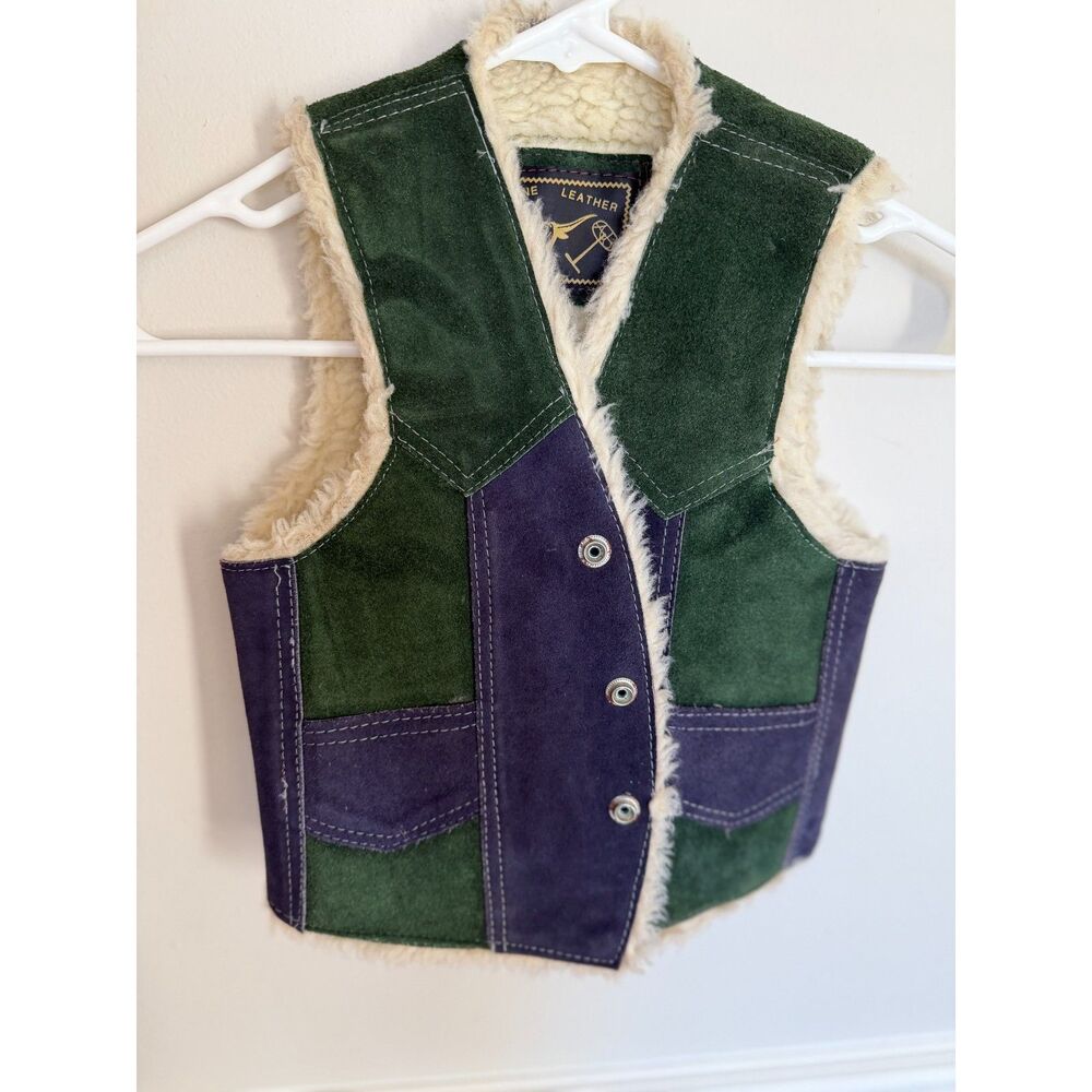 Vintage Arizona Jean Company Genuine Leather Vest – Kids Medium